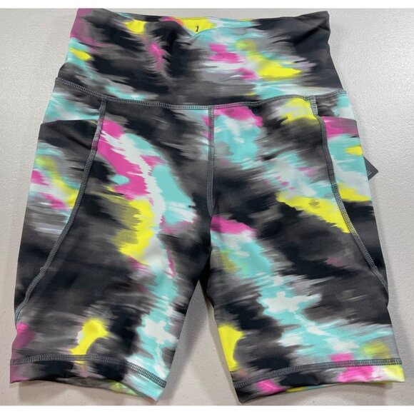 Ideology Womens X-Small Bike Shorts Multicolor stretch - Picture 1 of 10